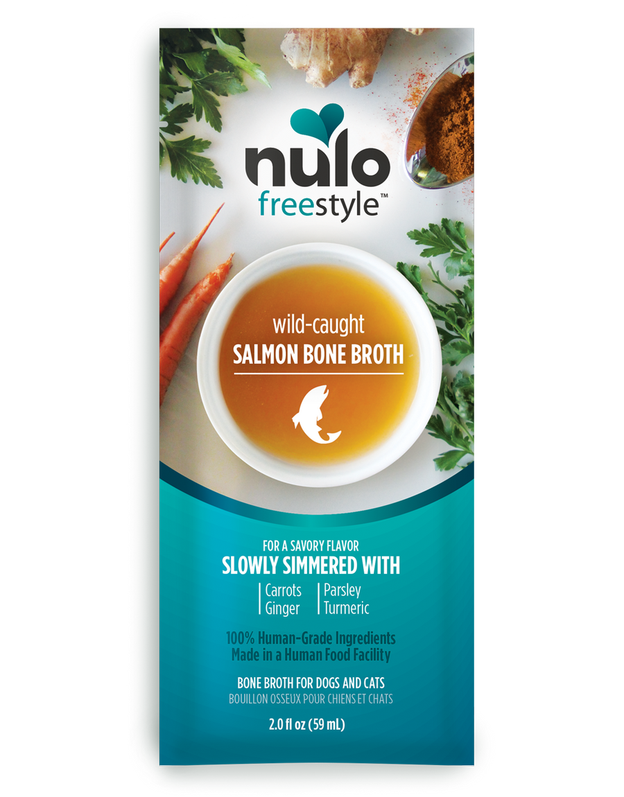 Nulo Freestyle Wild Caught Salmon Bone Broth Dog & Cat Topper