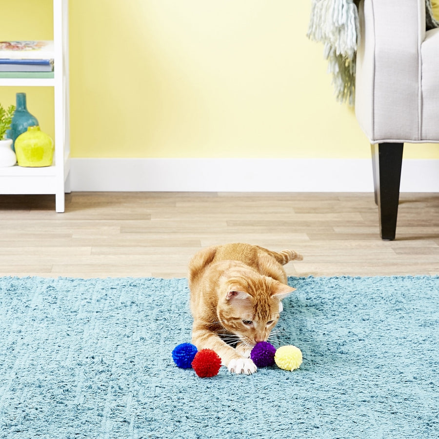 Ethical Pet Wool Pom Poms with Catnip Cat Toy