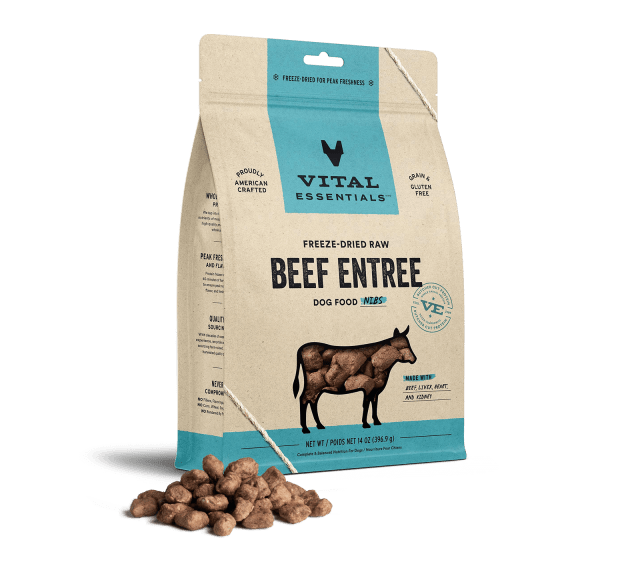 Vital Essentials Freeze-Dried Raw Beef Entree Dog Food Nibs