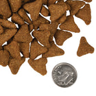 A size for every dog. Kibble approximately 2/3rds size of a dime.