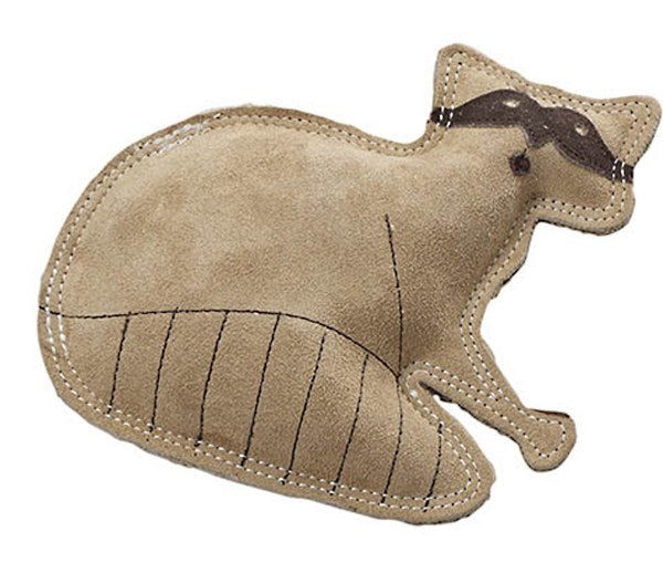 Spot Dura-Fused Leather & Jute Raccoon Dog Toy