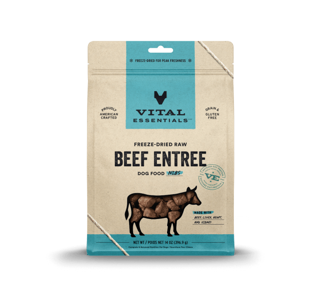 Vital Essentials Freeze-Dried Raw Beef Entree Dog Food Nibs
