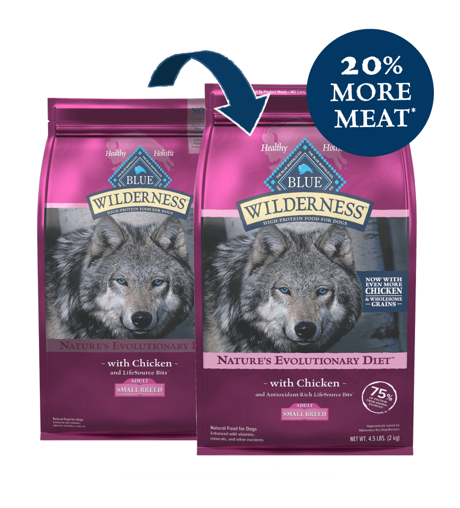 Blue Buffalo Wilderness High Protein Chicken Recipe Adult Small Breed Dry Dog Food