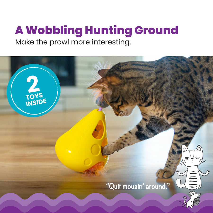 Catstages Mousin' Around Wobble Wedge Cat Toy