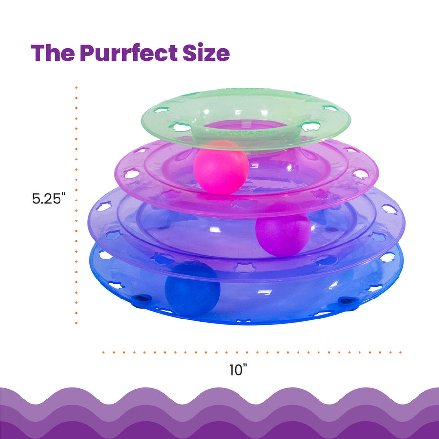 Catstages Meowsome Tower of Tracks Cat Toy