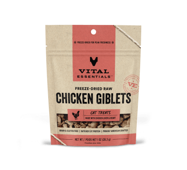 Vital Essentials Freeze-Dried Chicken Giblets Cat Treats