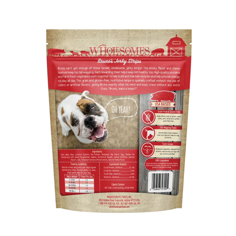 Back Pouch WholeSomes Bruno's Jerky Strips