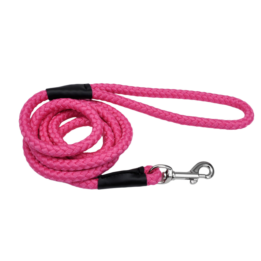 Coastal Rope Dog Leash, Neon Pink 6 Foot