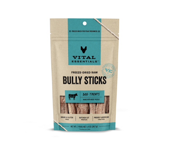 Vital Essentials Freeze-Dried Bully Sticks Dog Treats