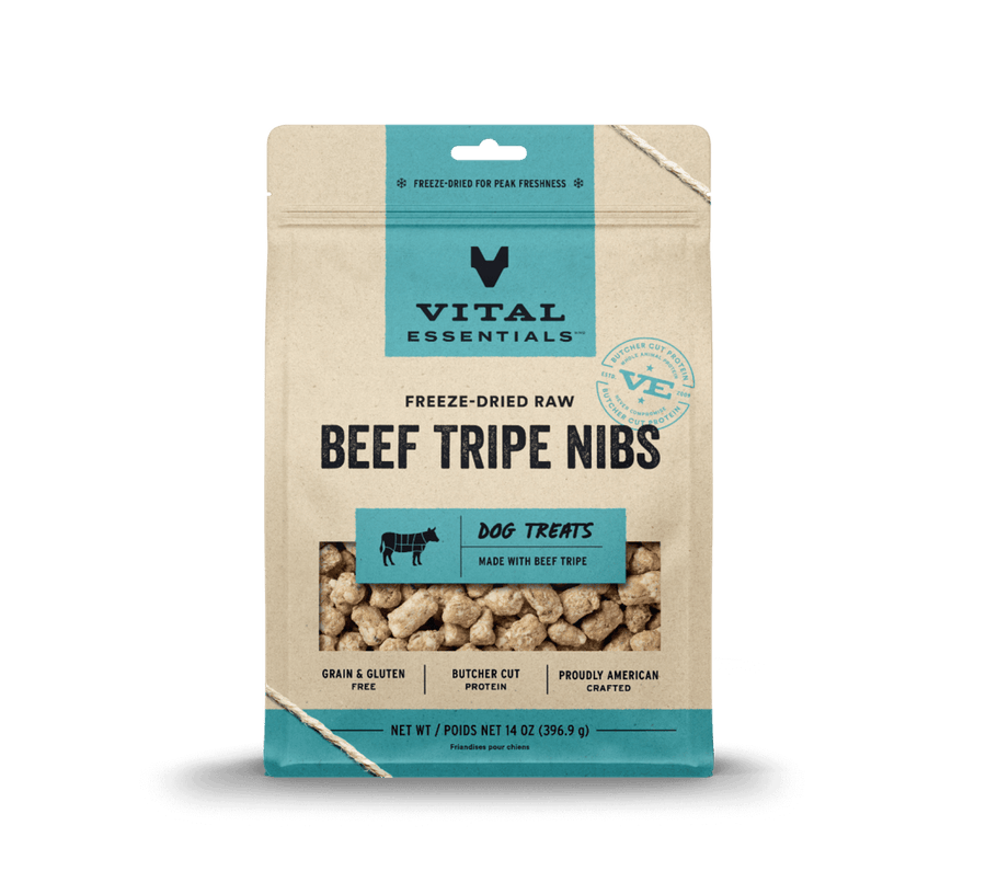 Vital Essentials Freeze-Dried Beef Tripe Nibs Dog Treats