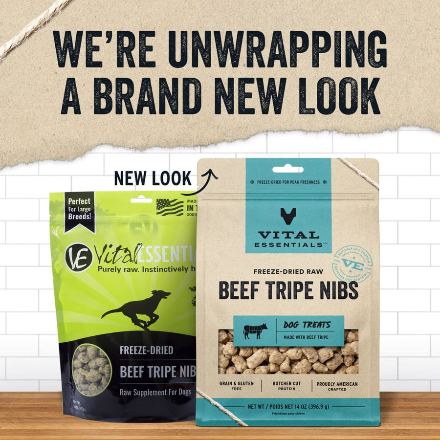 Vital Essentials Freeze-Dried Beef Tripe Nibs Dog Treats