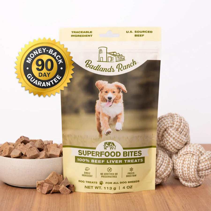 Badlands Ranch Freeze-Dried Superfood Bites Beef Liver Dog Treats