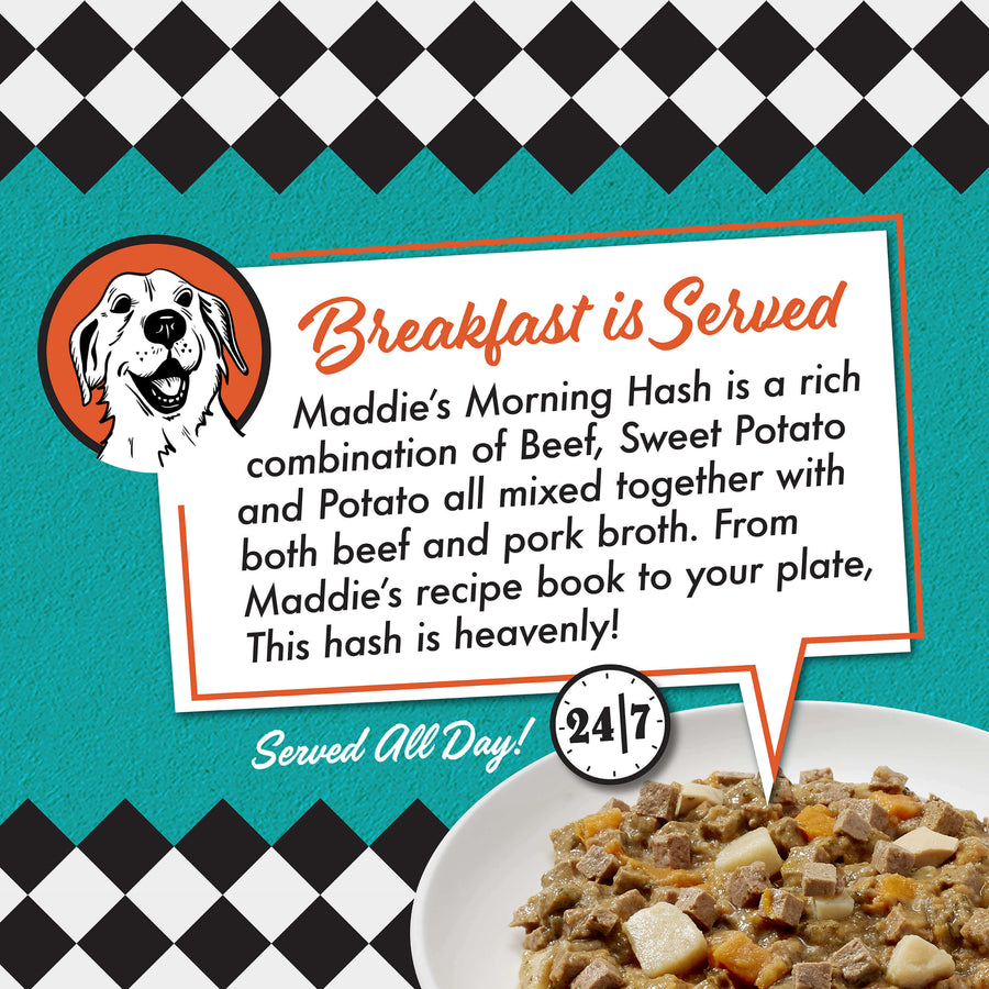 Fromm Diner Breakfast Maddie’s Morning Hash Beef & Sweet Potato Recipe Canned Dog Food