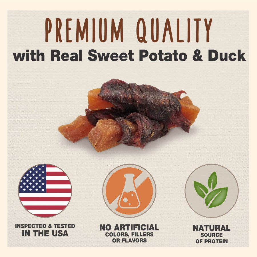 Cadet Gourmet Sweet Potato & Duck Wrapped Dog Treats