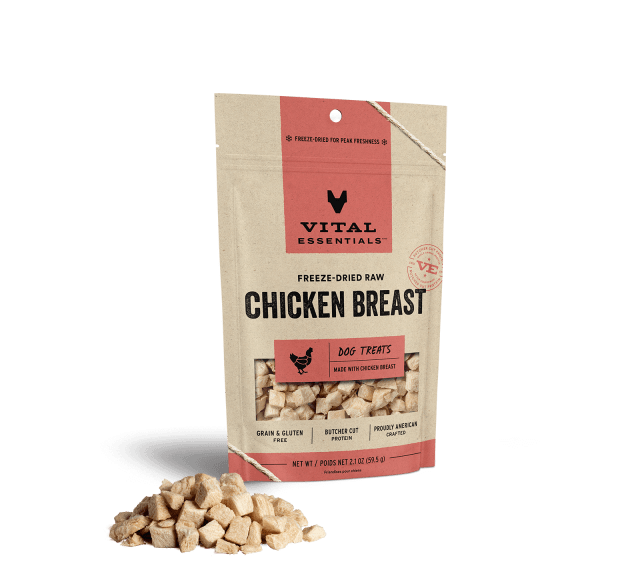 Vital Essentials Freeze-Dried Chicken Breast Dog Treats