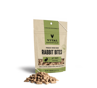 Vital Essentials Freeze-Dried Rabbit Bites Cat Treats