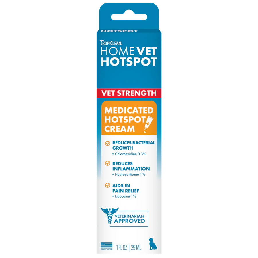 Tropiclean HomeVet Hot Spot Cream for Dogs
