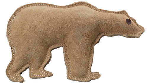 Spot Dura-Fused Leather & Jute Bear Dog Toy