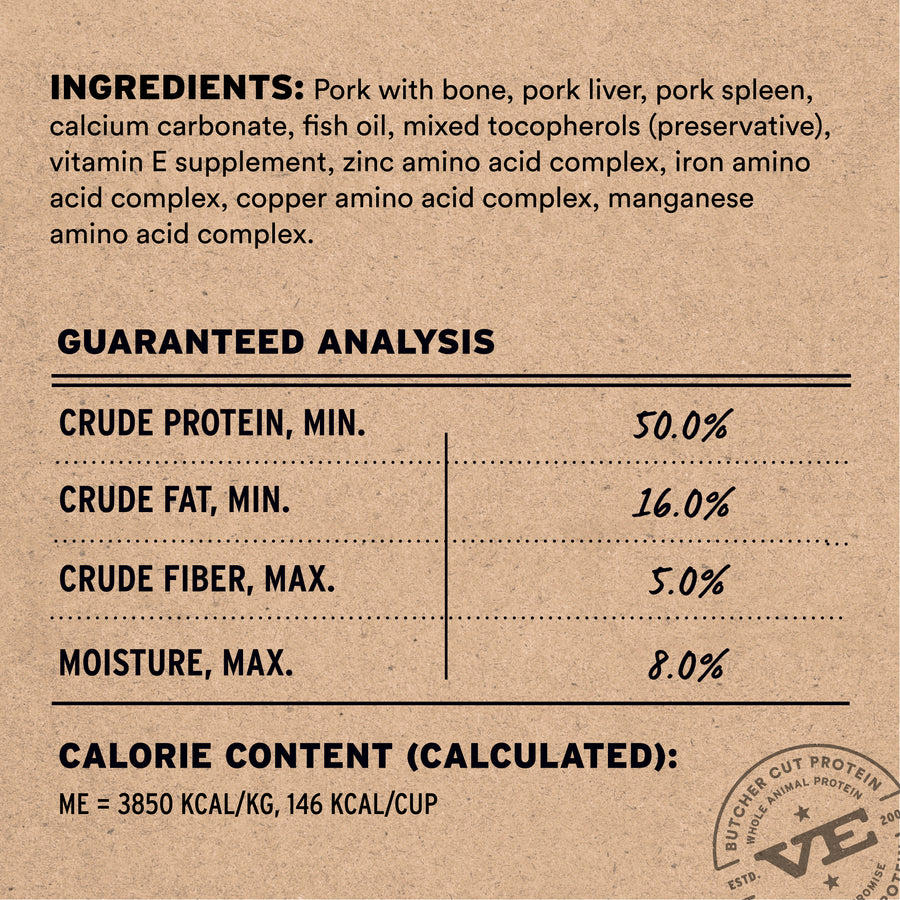 Vital Essentials Freeze Dried Pork Soft Nibs Dog Food