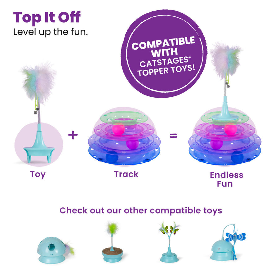 Catstages Meowsome Tower of Tracks Cat Toy