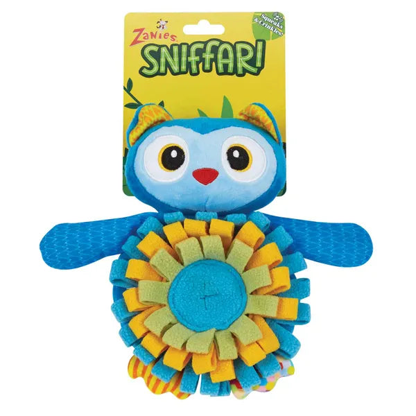 Zanies Owl Sniffari Toy with Squeaker Dog Toy
