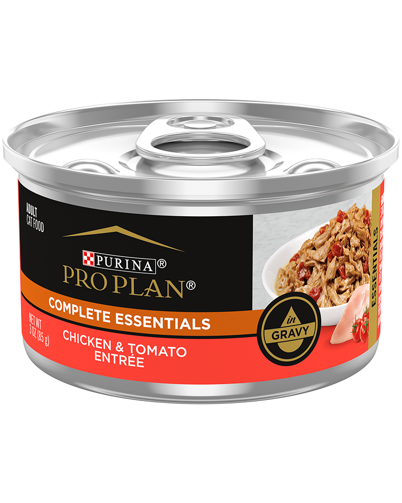 Purina Pro Plan Savor Adult Chicken Entree with Tomatoes Braised in Gravy Canned Cat Food