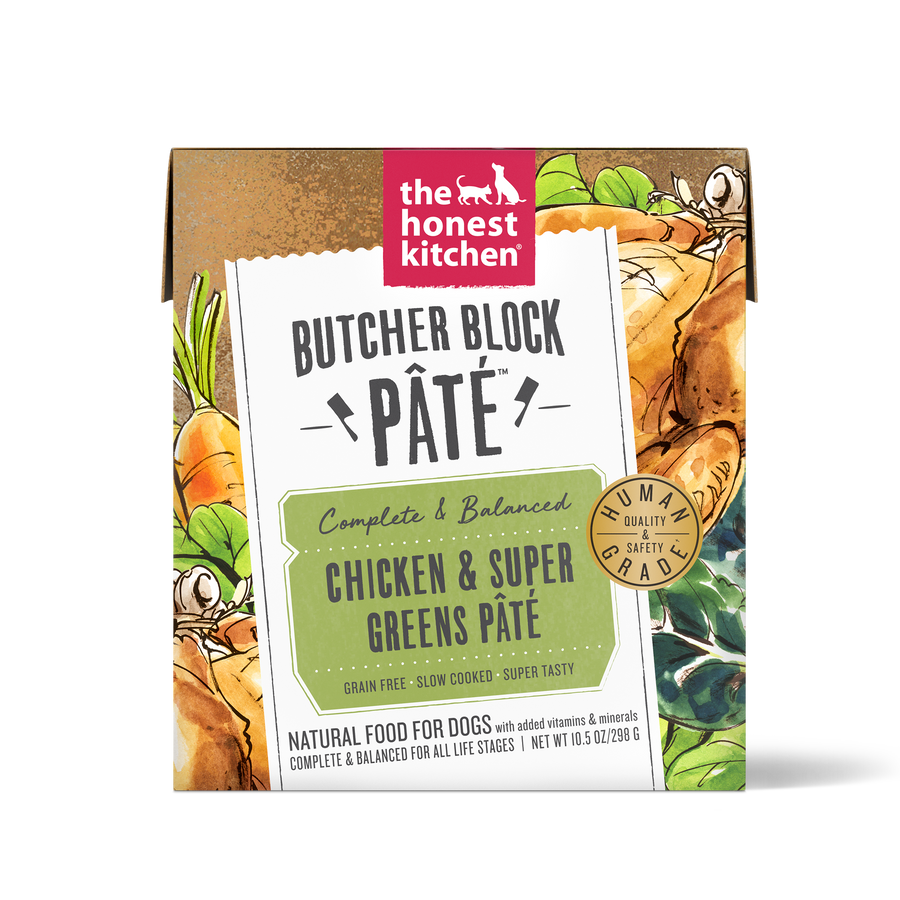 The Honest Kitchen Butcher Block Pate for Dogs Chicken & Super Greens