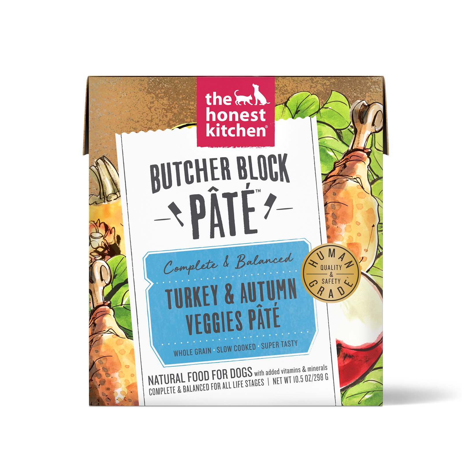 The Honest Kitchen Butcher Block Pate for Dogs Turkey & Autumn Veggies