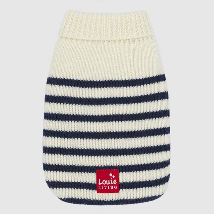 Louie Living Striped Navy & Blue Cardigan for Dogs