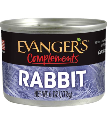 Evanger s Complements Grain Free Rabbit Canned Dog and Cat Food