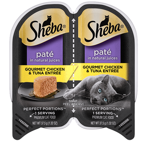 Sheba Perfect Portions Pate Gourmet Chicken & Tuna Entree Wet Cat Food