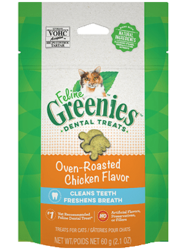 Greenies Oven Roasted Chicken Dental Cat Treats