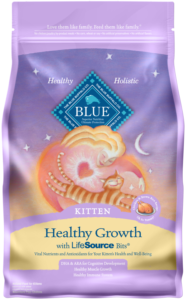 Blue Buffalo Healthy Growth Natural Chicken & Brown Rice Kitten Dry Cat Food