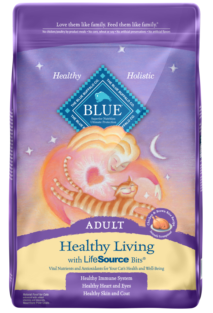 Blue Buffalo Healthy Living Adult Chicken and Brown Rice Recipe Dry Cat Food