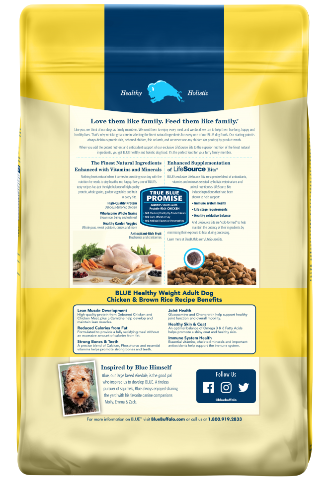 Blue Buffalo Life Protection Healthy Weight Natural Chicken & Brown Rice Recipe Adult Dry Dog Food