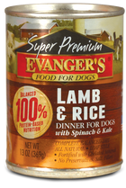 Evangers Super Premium Lamb and Rice Canned Dog Food