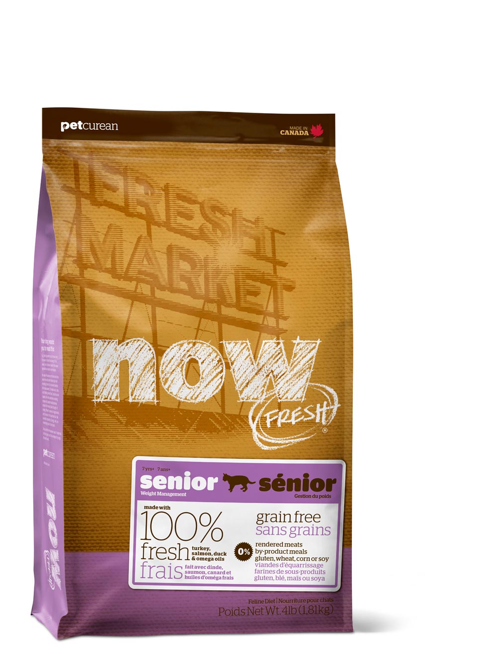 Petcurean Now! Fresh Grain Free Senior Recipe Dry Cat Food