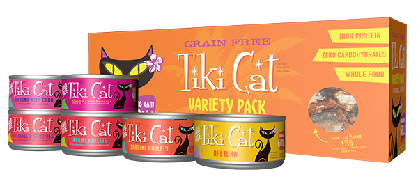 Tiki Cat King Kamehameha Luau Variety Pack Canned Cat Food