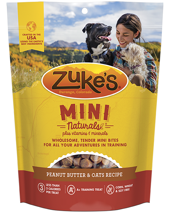 Zukes Mini Naturals Peanut Butter Dog Treats - Incredible Pets
