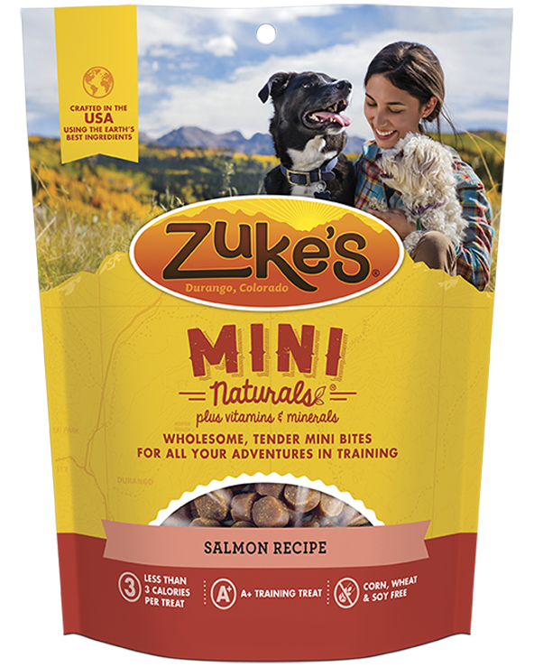 Zukes Salmon Mini Naturals Dog Treats