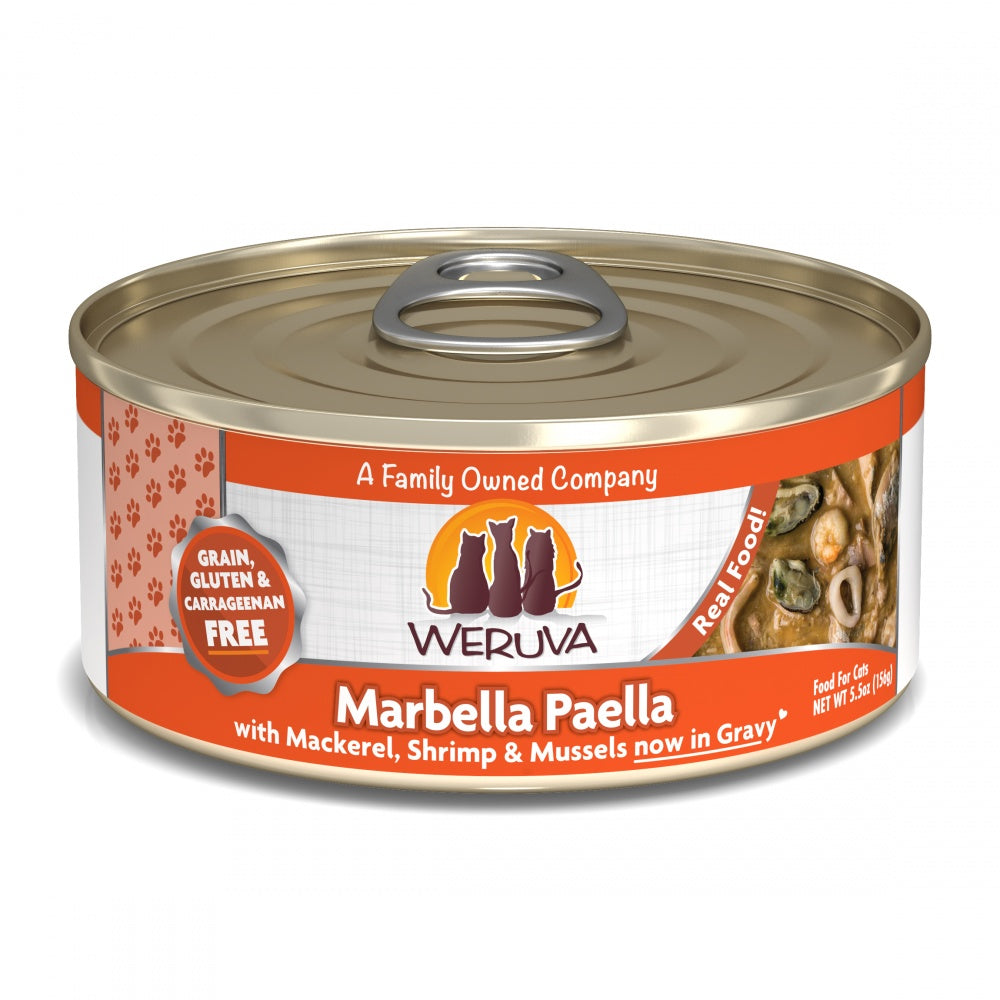 Weruva Marbella Paella With Calamari  Shrimp and Mussels Canned Cat Food