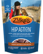 Zukes Hip Action Peanut Butter and Oats Dog Treats with Glucosamine and  Chondroitin