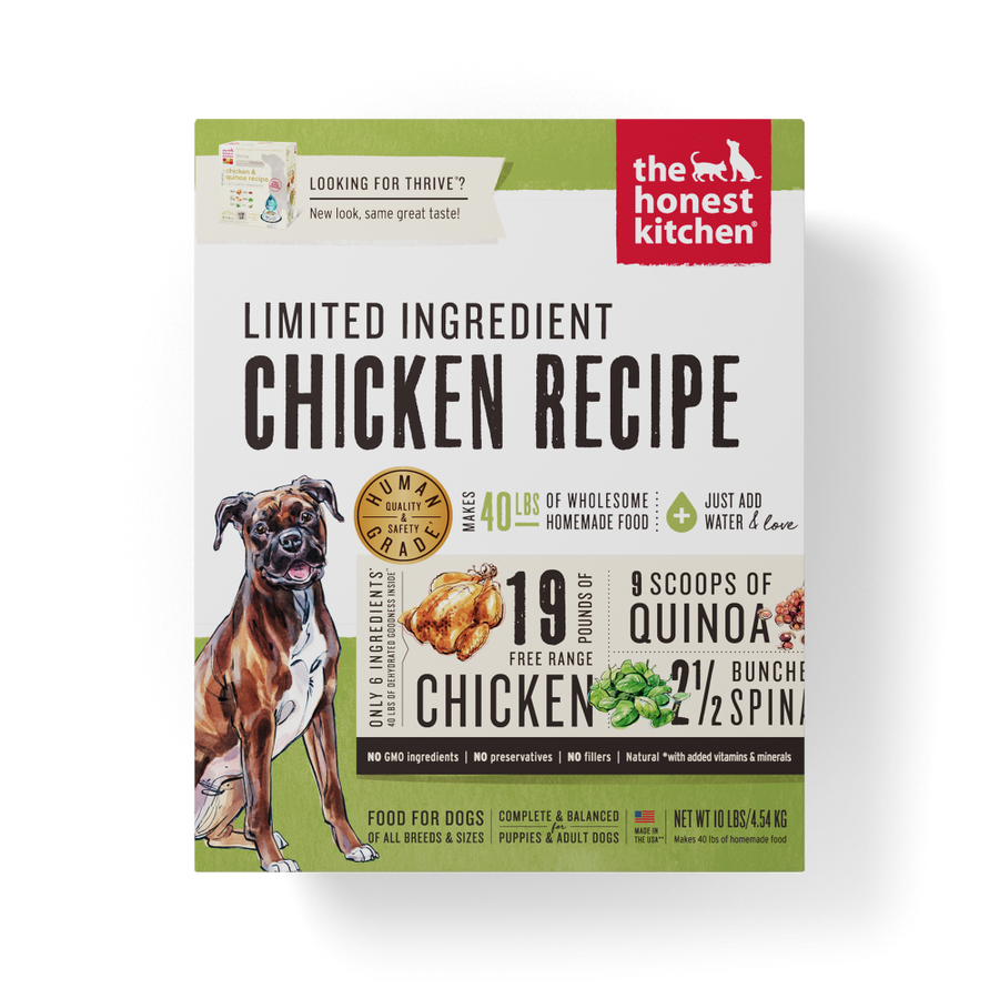 The Honest Kitchen Limited Ingredient Chicken Recipe Dehydrated Dog Food