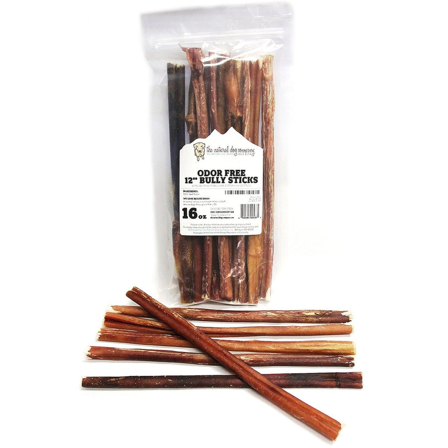 Tuesday's Natural Dog Company Odor Free Bully Sticks- 12 inch