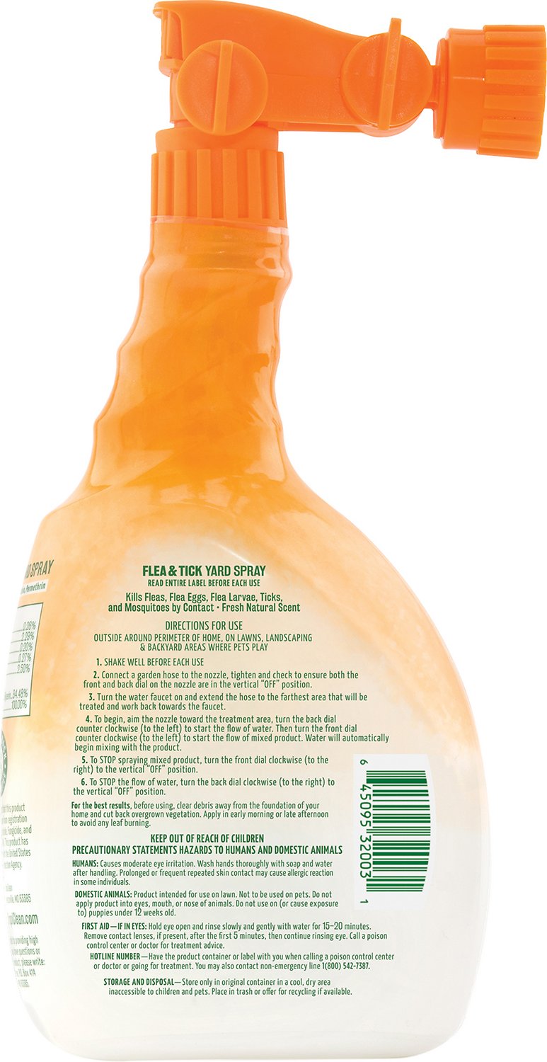 Tropiclean natural flea and tick store yard spray