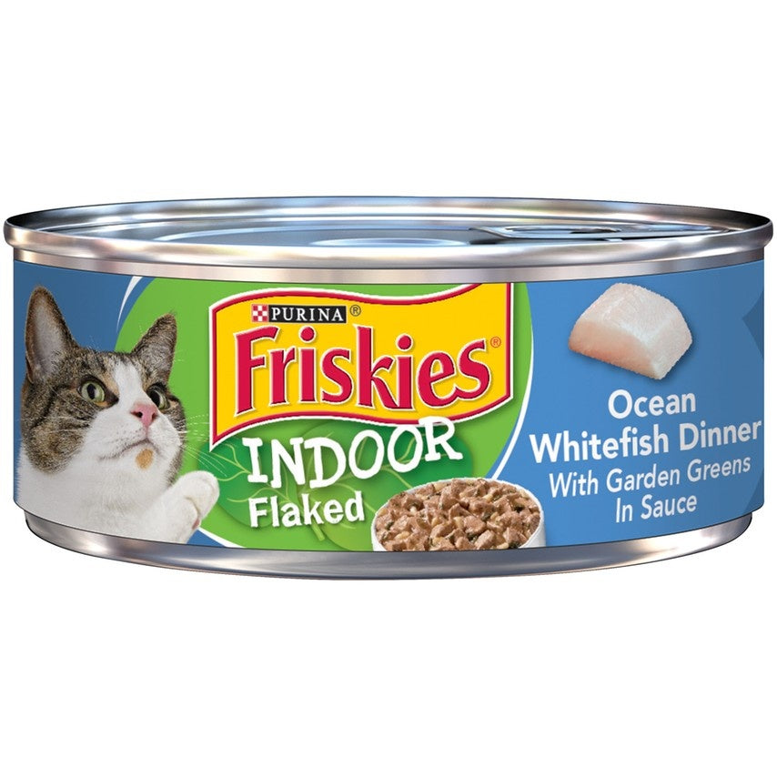 Friskies Selects Indoor Flaked Ocean Whitefish Canned Cat Food