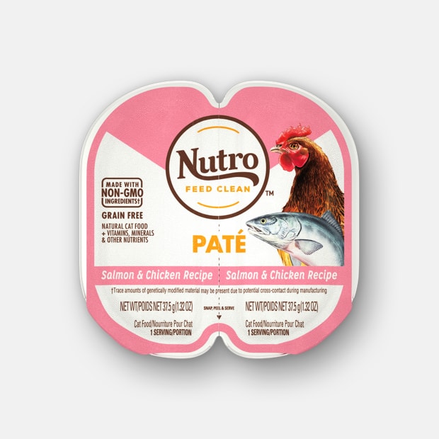 Nutro Perfect Portions Adult Grain Free Salmon & Chicken Pate Wet Cat Food Trays