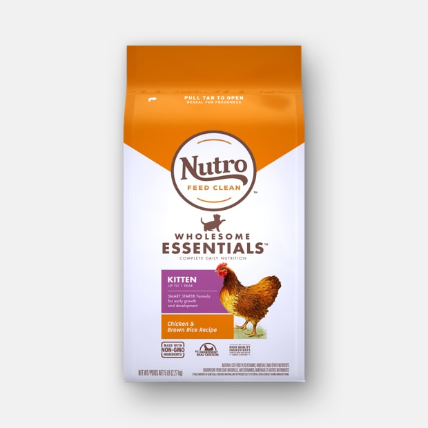 Nutro Wholesome Essentials Farm Raised Kitten Chicken and Brown Rice Dry Cat Food