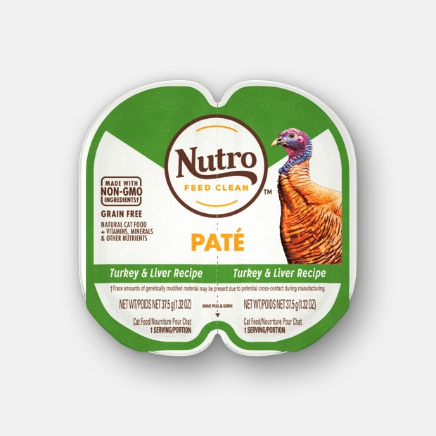 Nutro Perfect Portions Adult Grain Free Turkey & Liver Pate Wet Cat Food Trays