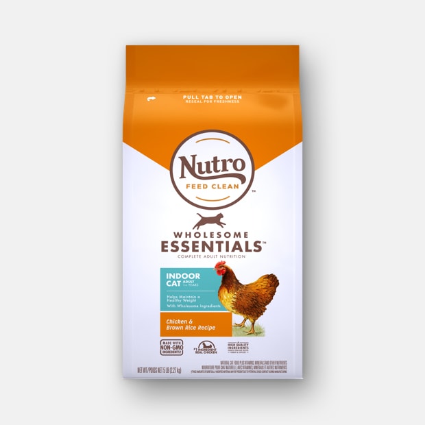 Nutro Wholesome Essentials Indoor Chicken and Brown Rice Recipe Adult  Dry Cat Food